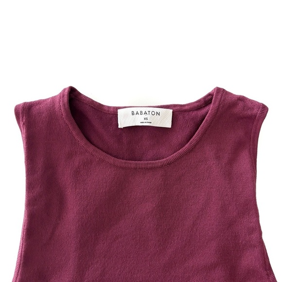 Babaton | Sculpt Knit Racerback Tank Grapevine Size XS - Picture 5 of 9